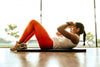 girl doing sit ups