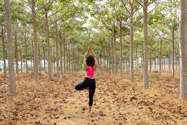 woman working out outdoors