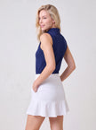 Tess Ice Sleeveless Classic Navy Soft Chalet — shop back with Birdie White