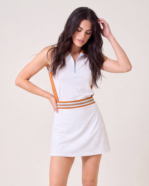 Jamie Sleeveless - White/Copper