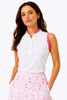 Ace Sleeveless - White / Cabana Pink