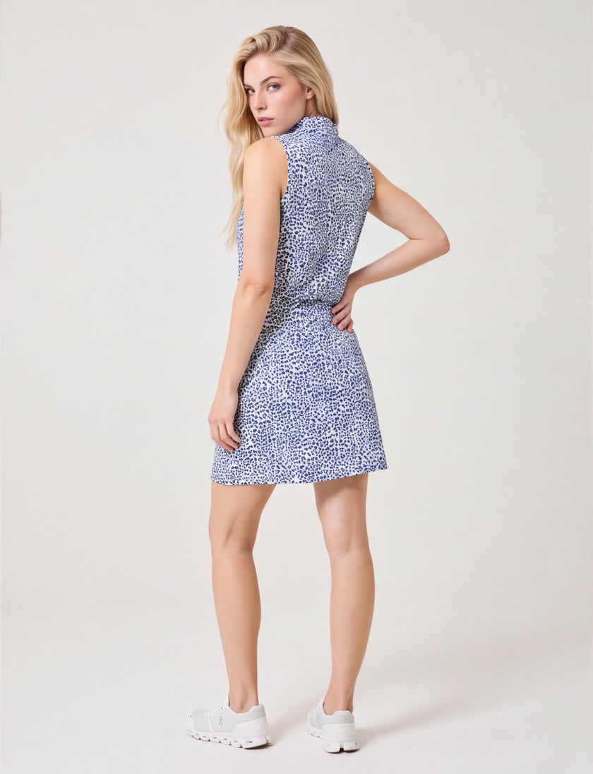 Tess Ice Sleeveless Snow Leopard Soft Chalet — shop back