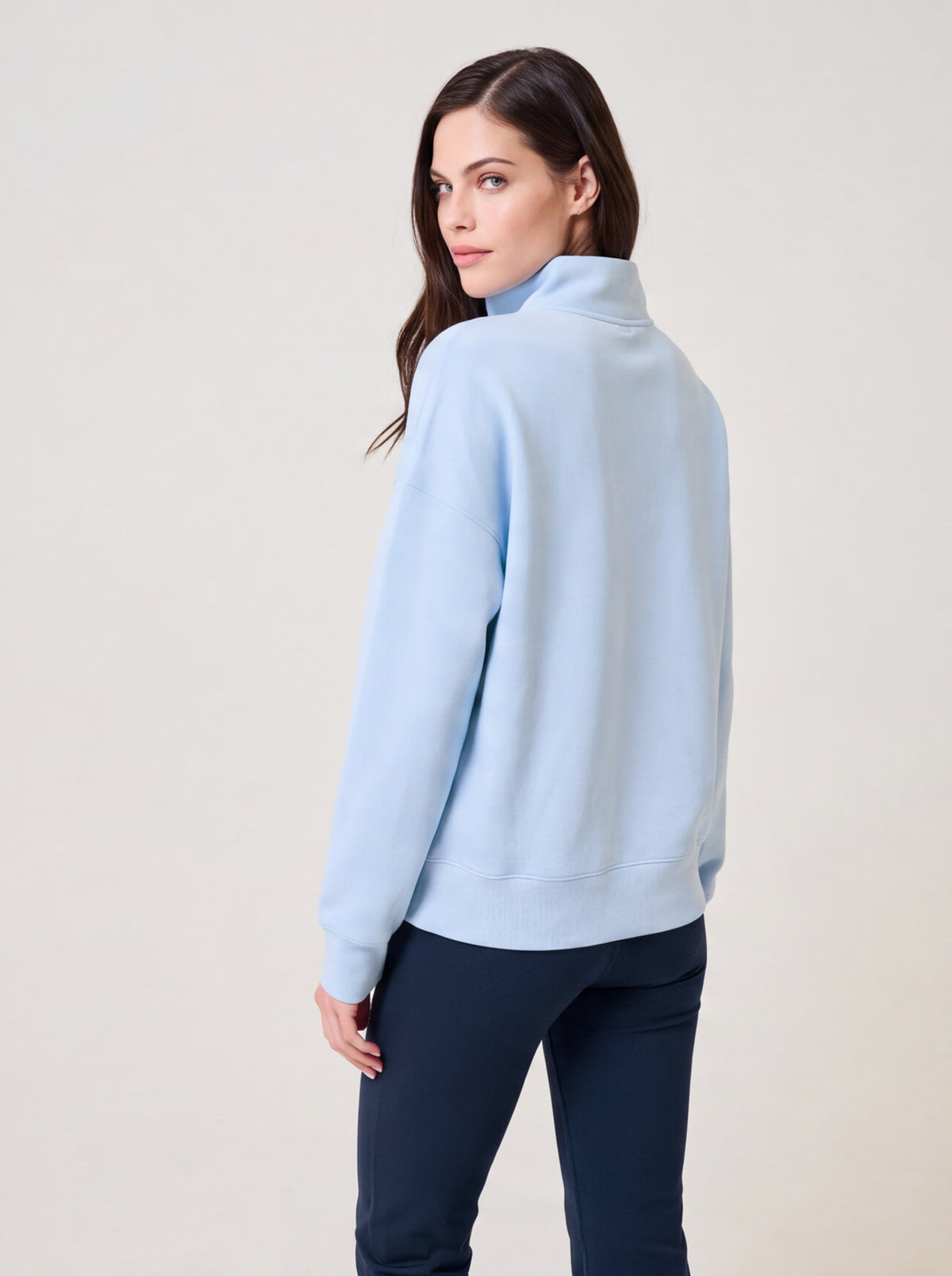 Clubhouse Half Zip Arctic Blue Soft Chalet — shop back