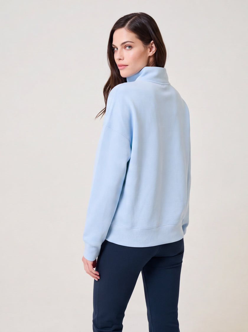 Clubhouse Half Zip Arctic Blue Soft Chalet — shop back