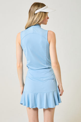 Motion Sleeveless Tank - Polar Blue