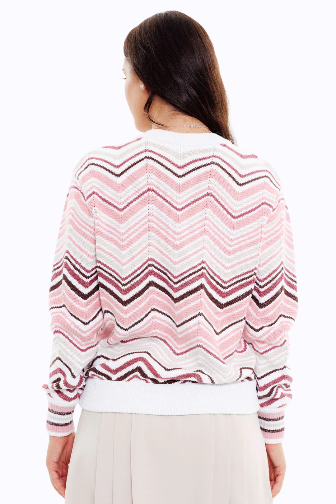 Club Cardigan - Chevron Swing
