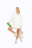 Clubhouse Half Zip - White