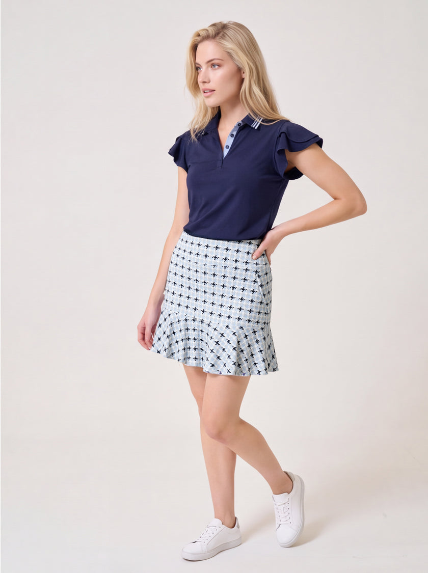 Flare Ice Skort Plaid