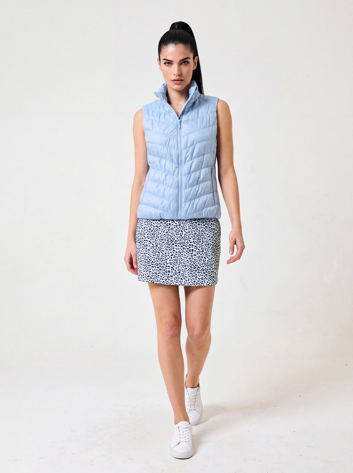 Heritage Vest Arctic Blue Soft Chalet — shop front detail