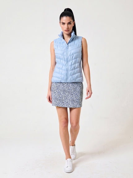 Heritage Vest Arctic Blue Soft Chalet — shop front detail