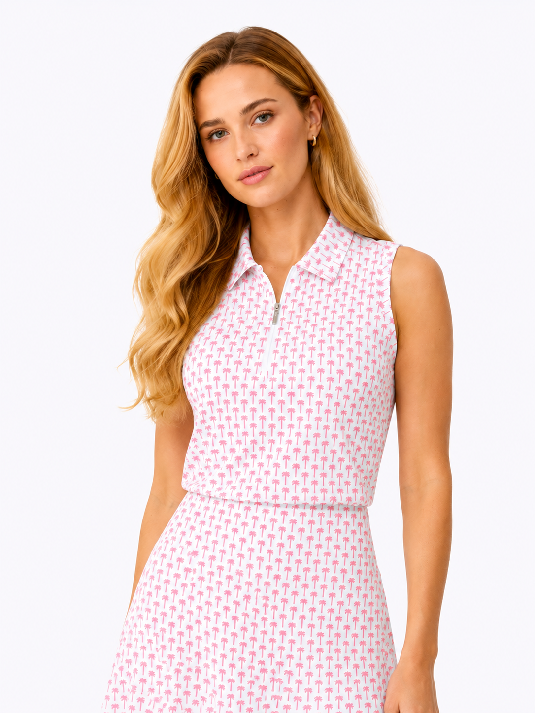 Elina Ice Sleeveless - Blush Palm