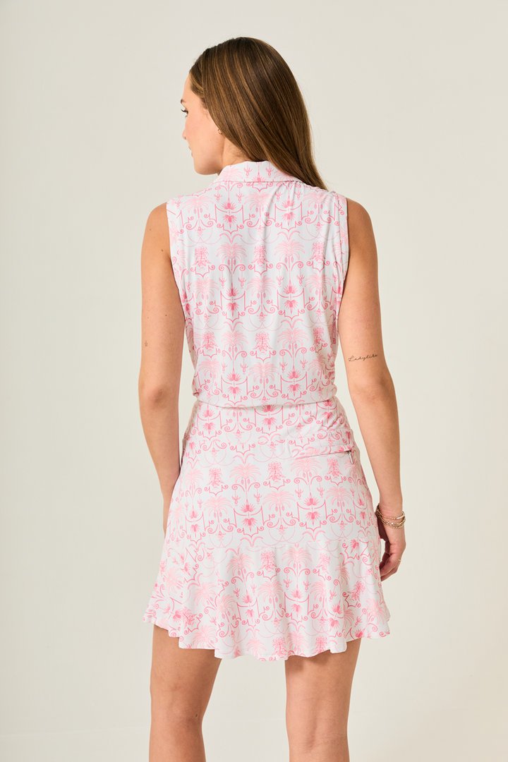 Elina Ice Sleeveless - Vintage Palm
