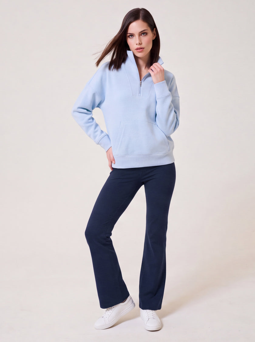 Clubhouse Half Zip Arctic Blue Soft Chalet — shop front alternate