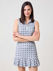 Flare Ice Skort Plaid Soft Chalet — shop front alternate with Elina