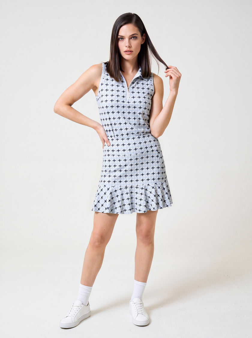 Flare Ice Skort Plaid Soft Chalet — shop front hero with Elina