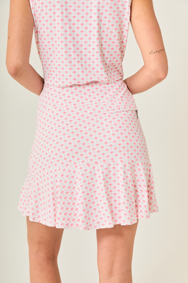 Flare Ice Skort - Blush Palm