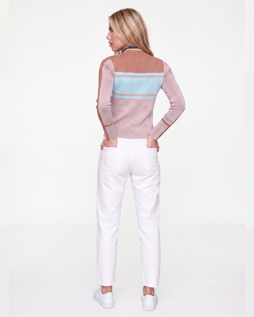 Autumn Sweater - Copper / White