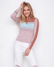 Autumn Sweater - Copper / White