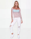 Autumn Sweater - Copper / White