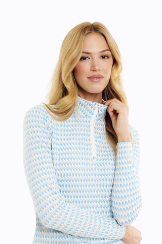 Georgia Ice Long Sleeve - Houndstooth