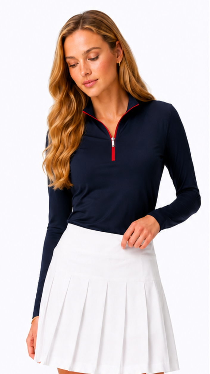 Georgia Ice - Navy Scarlet