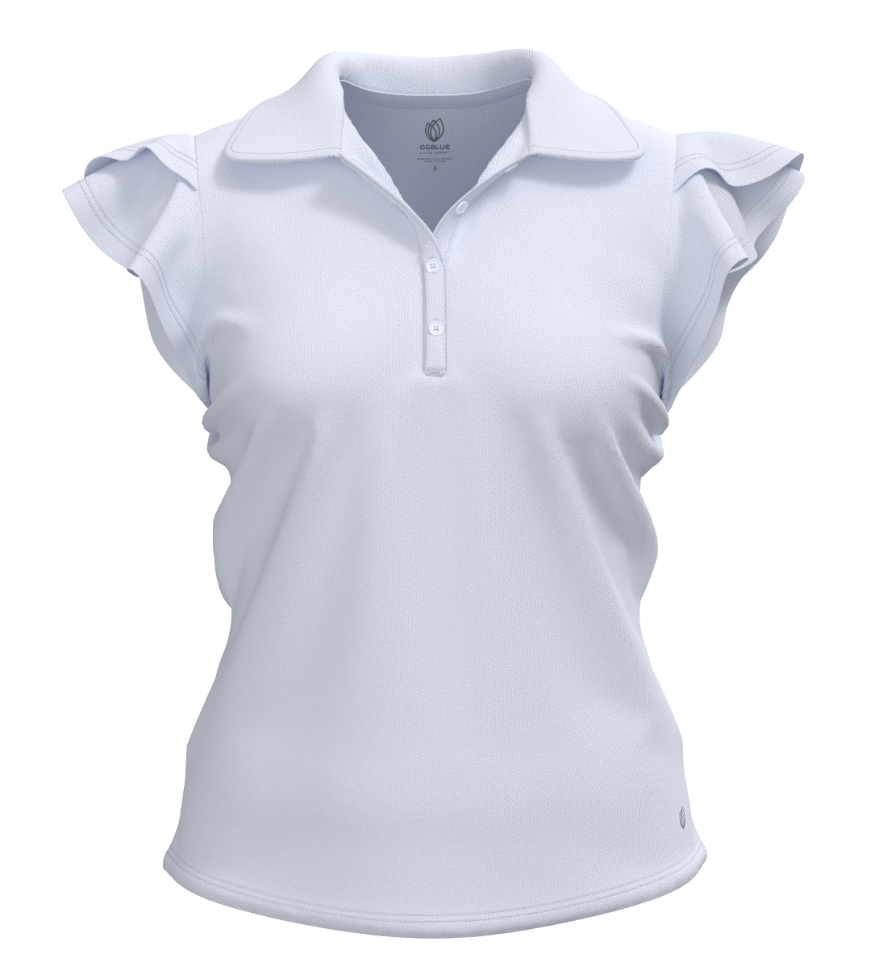 Harper Ruffle Sleeve - White