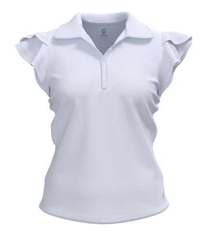 Harper Ruffle Sleeve - White