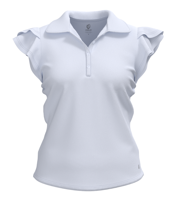Harper Ruffle Sleeve - White