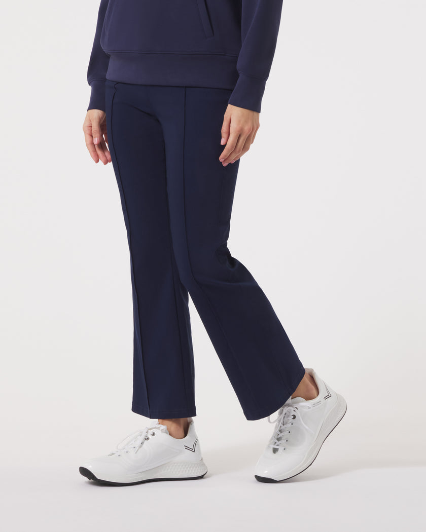 Jackie Cropped Flare Pant - Classic Navy