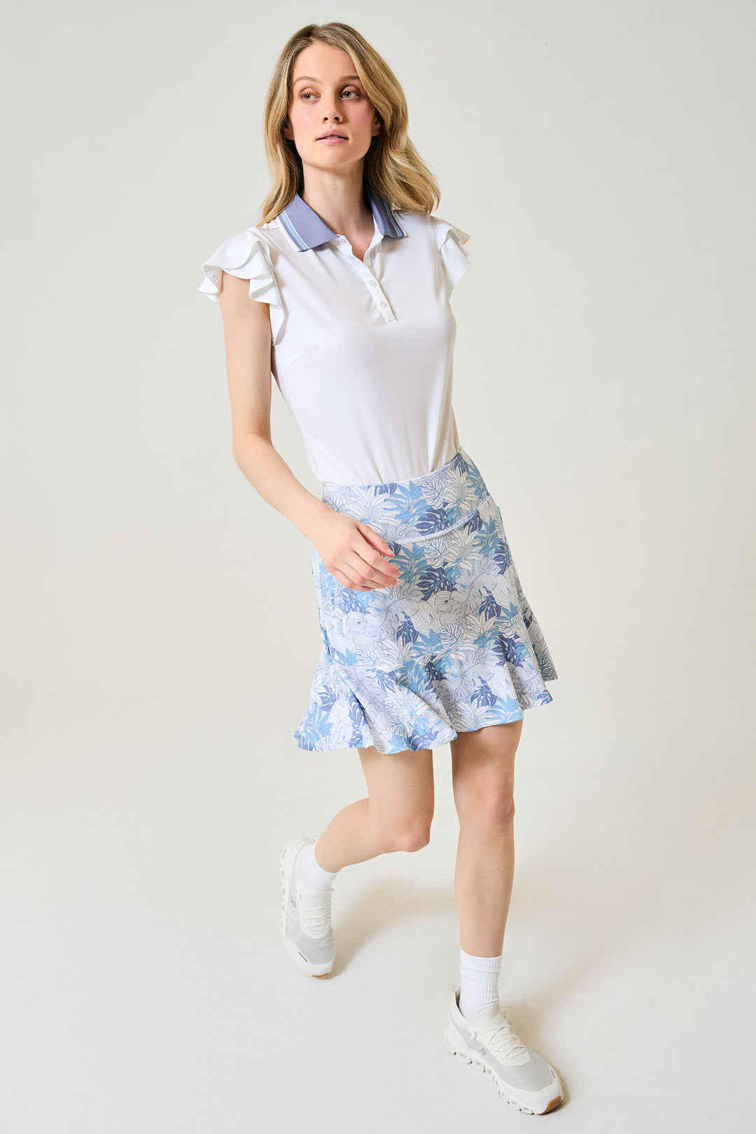 Harper Luxe - White / Crystal Blue