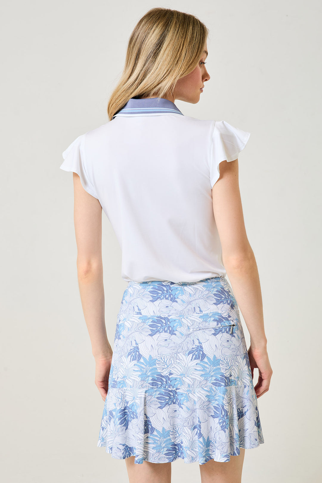 Harper Luxe - White / Crystal Blue