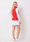 Heritage Vest Scarlet with Birdie Skort White, back