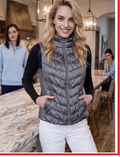 Heritage Vest Grey Snow Leopard — lifestyle hero