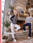 Heritage Vest Grey Snow Leopard — coordinating lifestyle