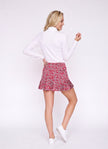 Birdie Ice Skort in Liberty print, 16.25 inch, back