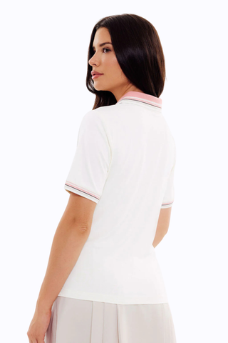 Links Luxe Tee - Snow White/Rose