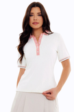 Links Luxe Tee - Snow White/Rose