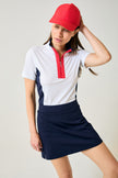 Lucy in White/Navy/Scarlet — GGBlue