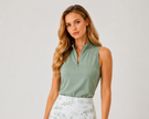 Motion Sleeveless Tank - Sagebrush