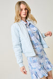 Quilted Bomber - Glacier Grey