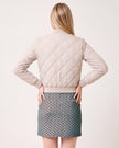 Quilted Bomber - Stone