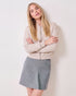 Quilted Bomber - Stone