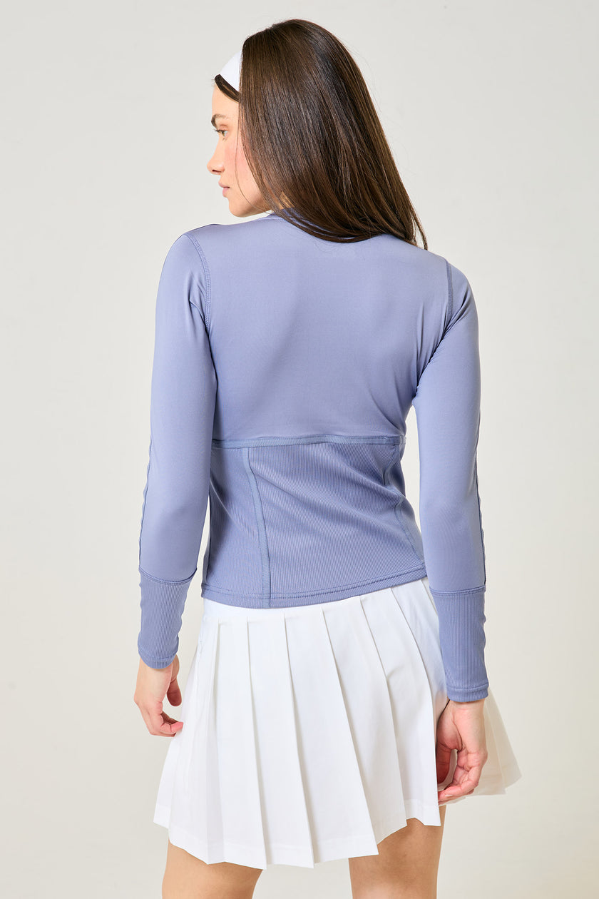 Rib Long Sleeve - Crystal Blue
