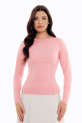 Rib Long Sleeve - Rose Quartz
