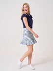 Flare Ice Skort Plaid Soft Chalet — with Harper Navy shop side
