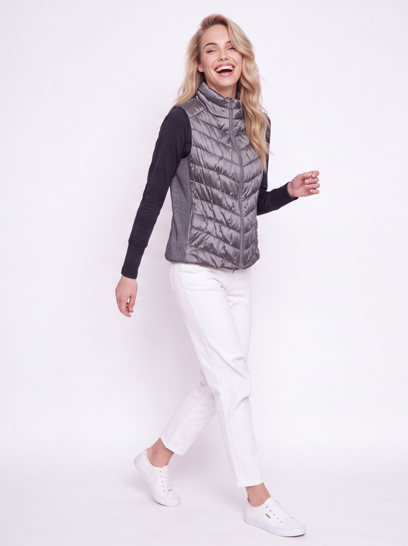 Heritage Vest Opal Dark Grey Soft Chalet — shop walk