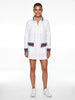 Active Track Jacket - White/Navy/Scarlet, front