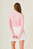 Georgia Ice Long Sleeve in Deco Blush with mock collar — GGBlue