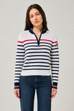 Georgie Sweater - White/Navy