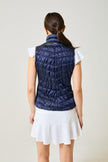 Heritage Vest in Opal Navy, back view